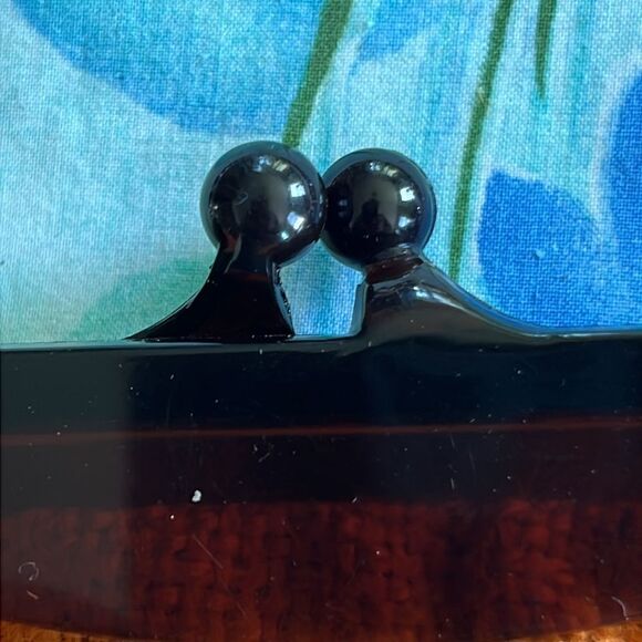 Walborg Made In Italy Vintage Purse - Woven Kisslock Plastic - Picture 3 of 12